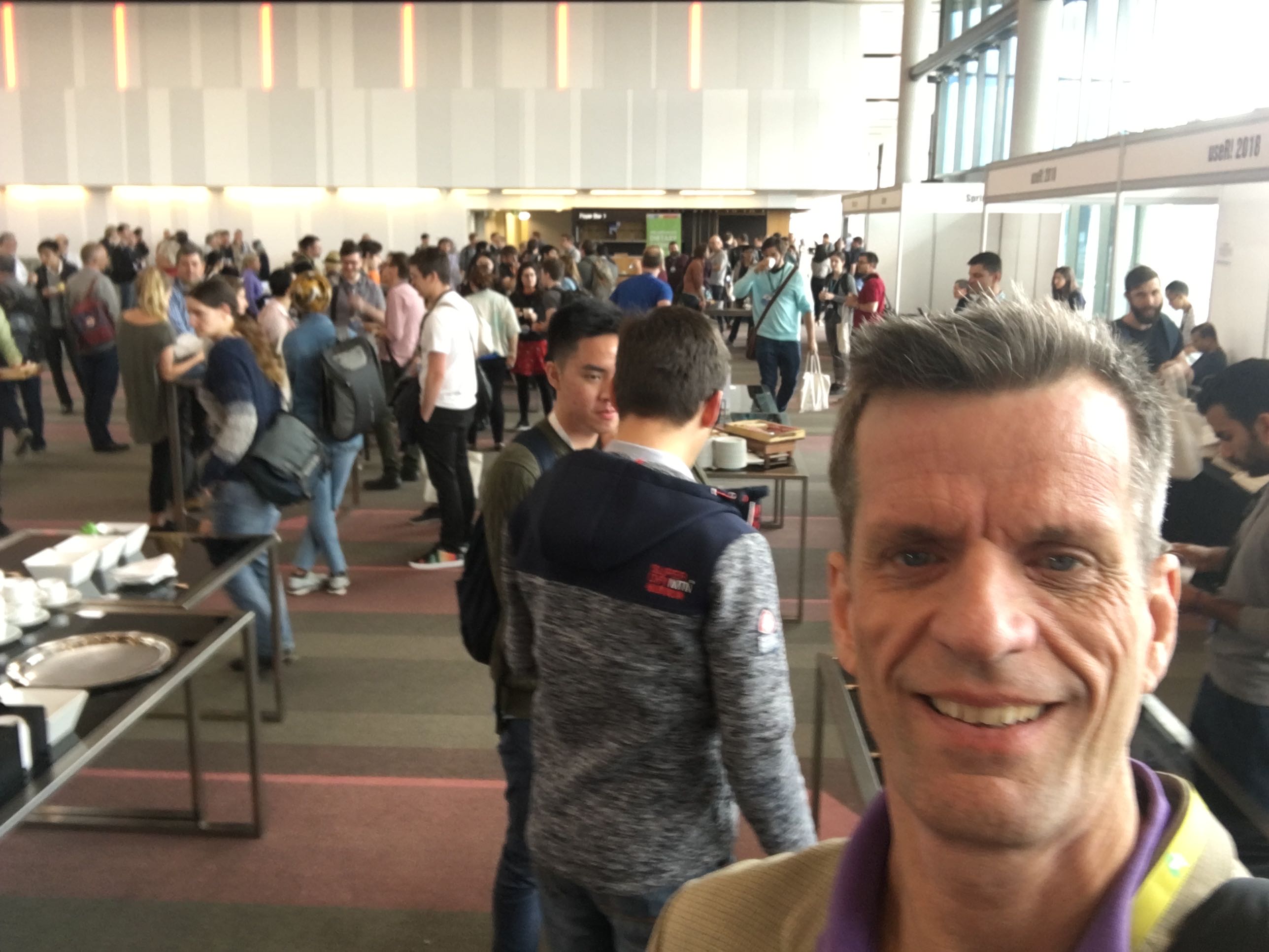 Your’s truly in the conference foyer